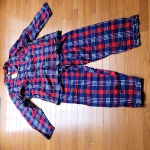 Northwest Territory Plaid  PJs Size Large